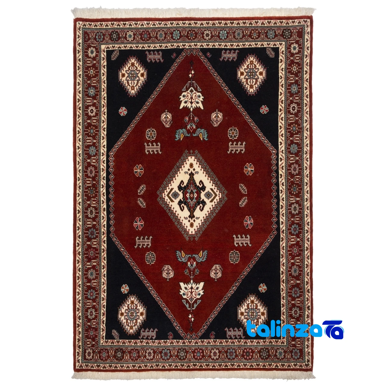 Floral vs Geometric Persian Rugs - Persia Handwoven Rug - Top view pattern and color tone
