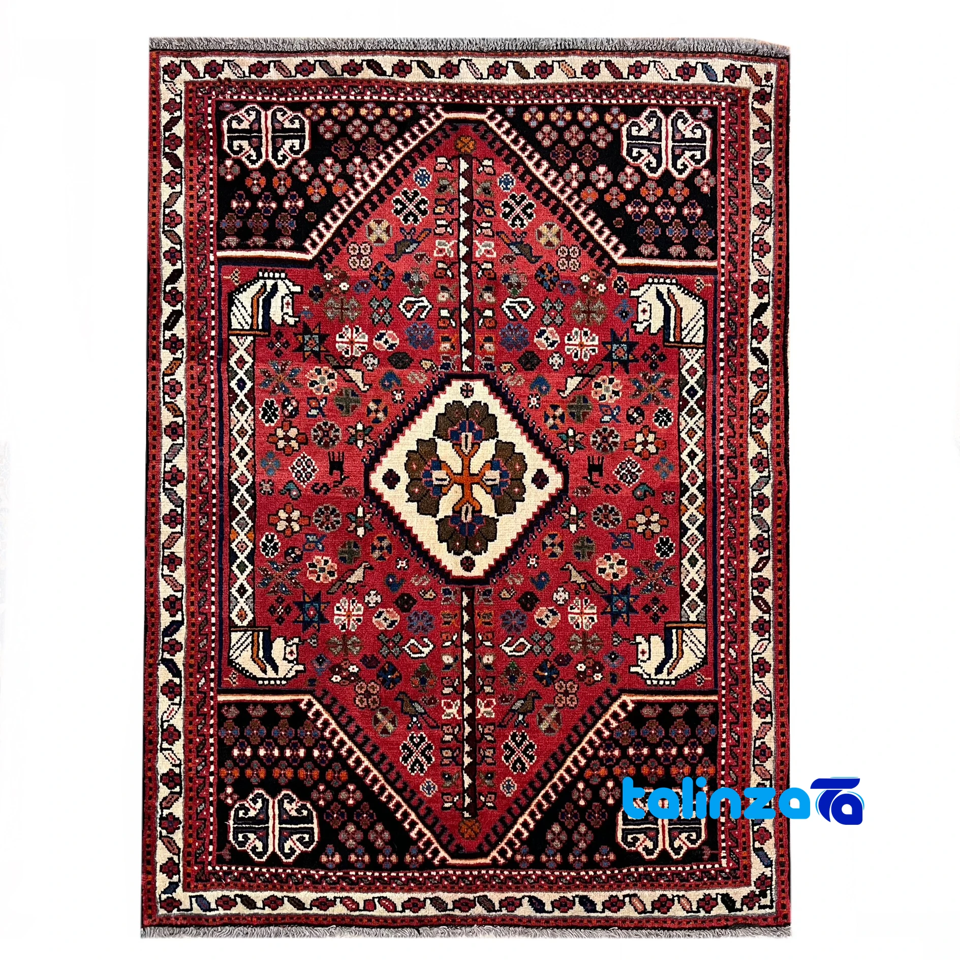 How to Vacuum Persian Rugs - Persian Handwoven Rug - Full spread overall design layout