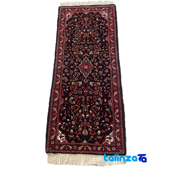 How to Value Persian Rug - Handwoven Persian Runner Rug Red - Full spread showing overall design layout