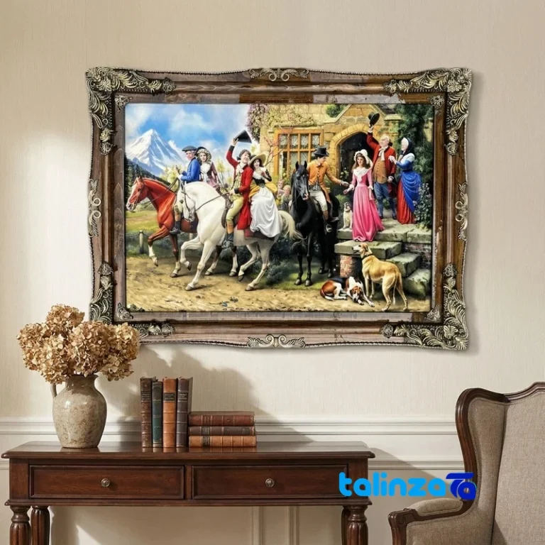 Badragheh Bridal Tapestry Art - Top view pattern and color tone