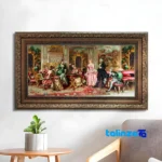 Machine-Woven Carpet Art - Top view pattern and color tone
