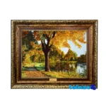 Machine-Woven Carpet Wall Art - Top view pattern and color tone