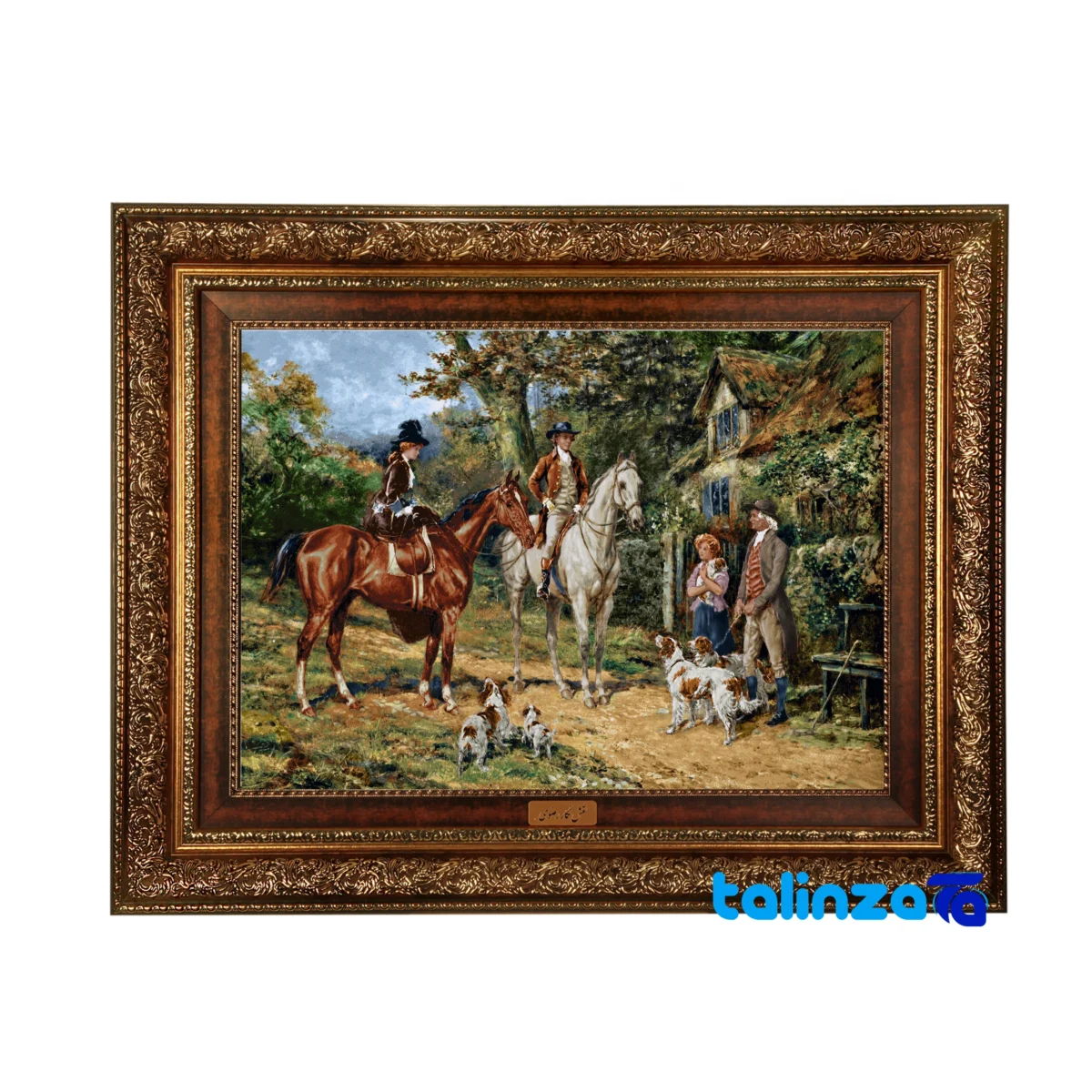 Machine-Woven Carpet Wall Art - Top view pattern and color tone