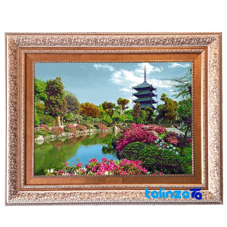 Machine-Woven Carpet Wall Art - Top view pattern and color tone