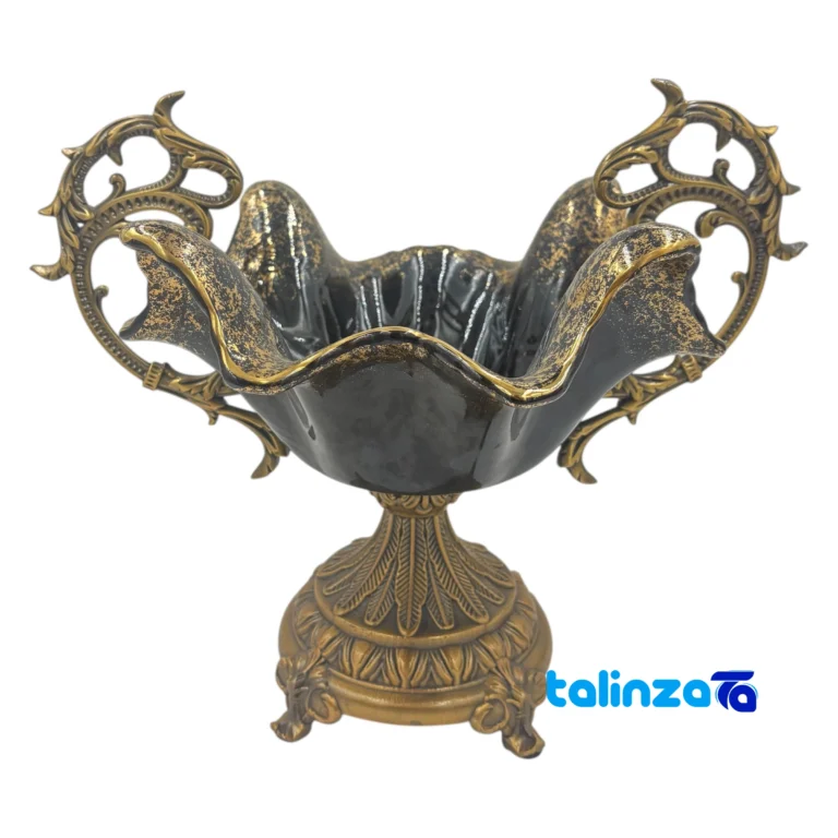 nut serving bowl - Front view Lotus nut bowl front