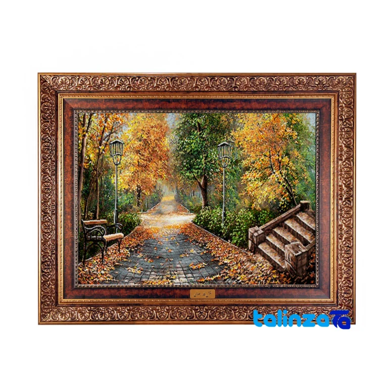Machine-Woven Carpet Wall Art - Top view pattern and color tone