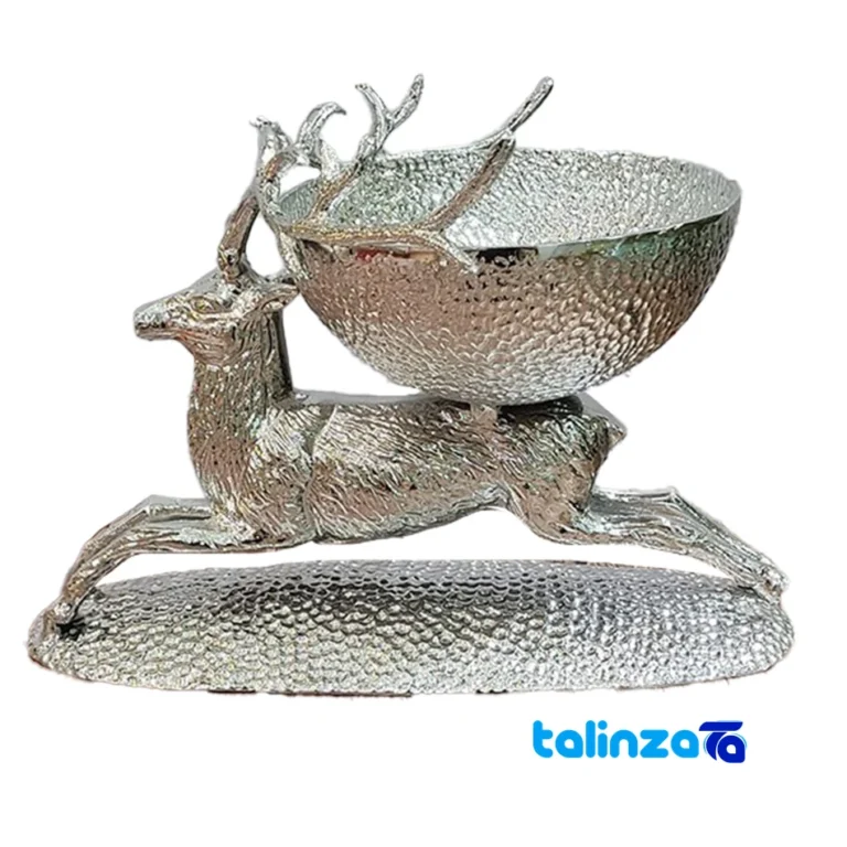 nut bowl - Front view Sitting deer nut bowl