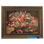Machine-Woven Carpet Wall Art - Top view pattern and color tone