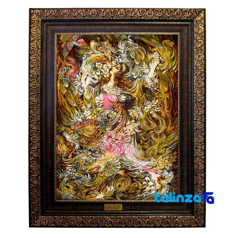 Miniature Carpet Tapestry - Top view pattern and color tone