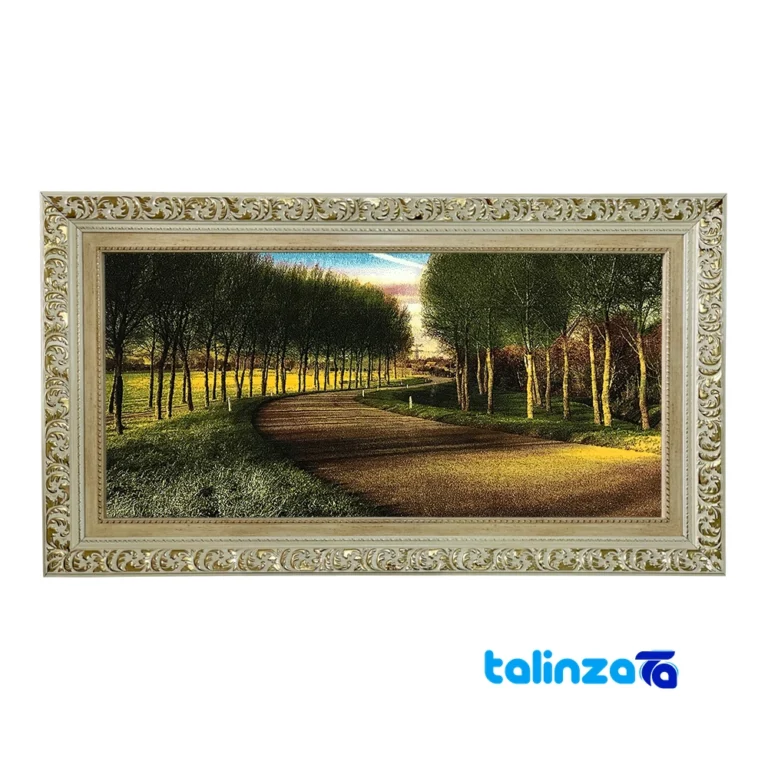 machine-woven carpet wall art - Top view pattern and color tone