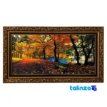 machine-woven carpet art - Top view pattern and color tone