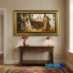 carpet art - Top view pattern and color tone