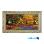 machine-woven tapestry - Top view pattern and color tone