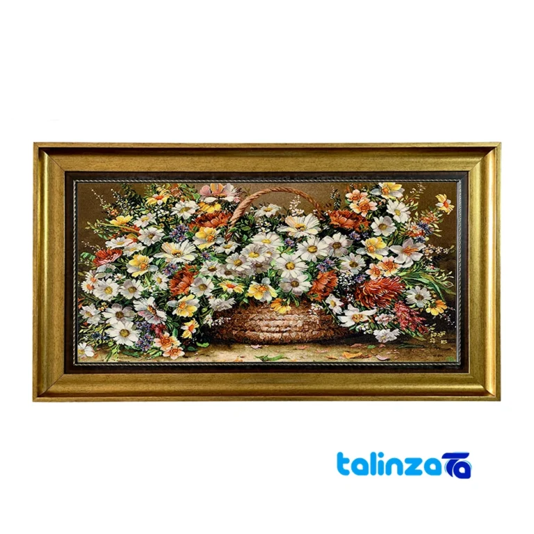 handmade carpet art - Top view pattern and color tone