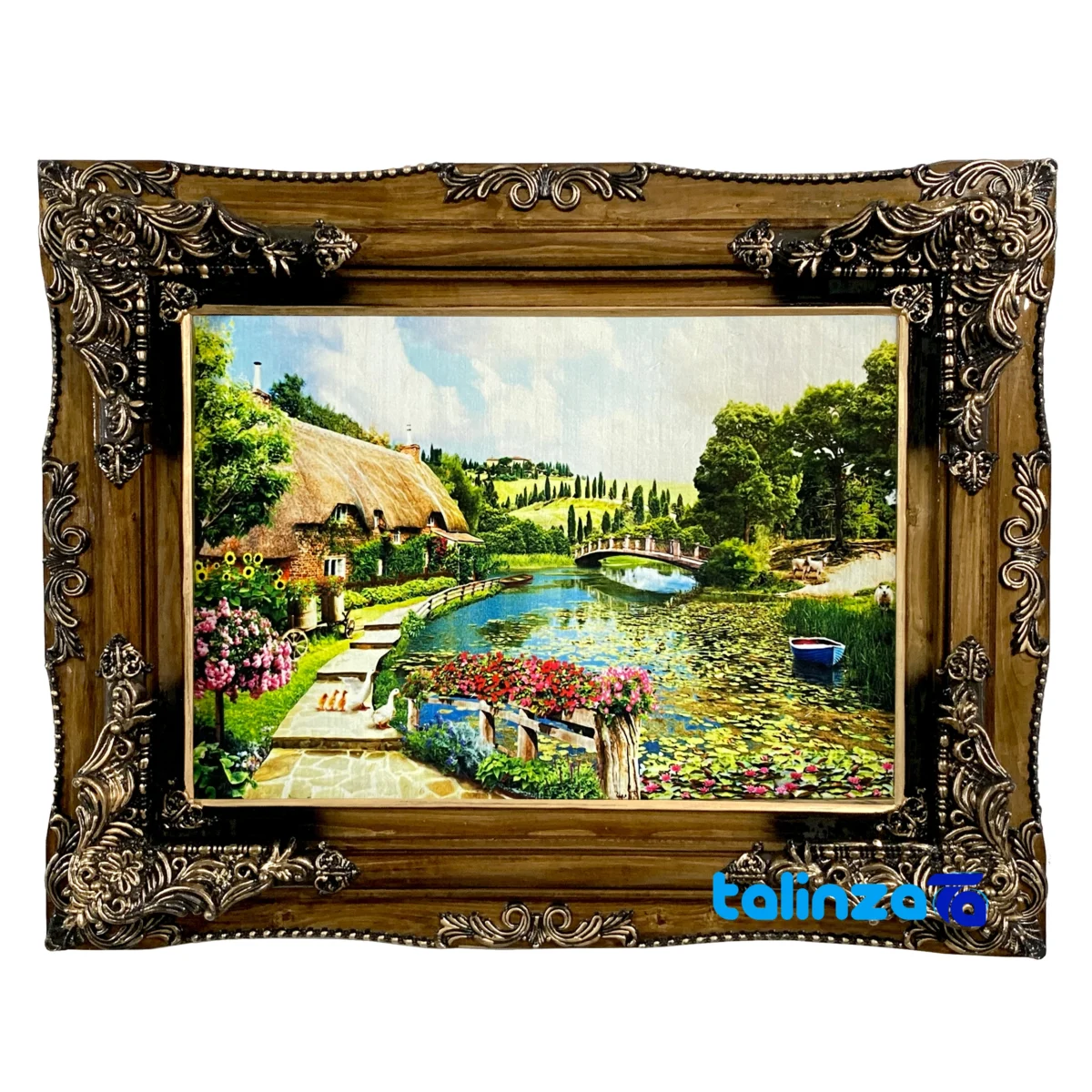 machine-woven carpet wall art - Top view pattern and color tone