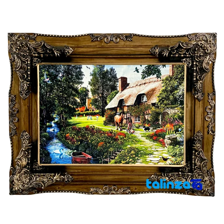handmade carpet wall art - Top view pattern and color tone