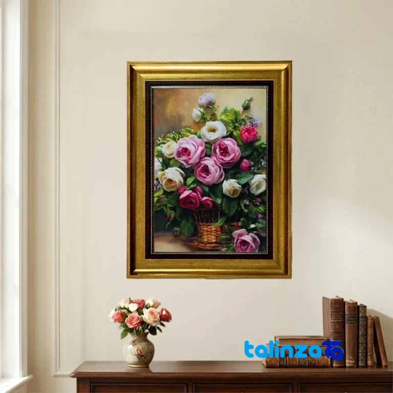 machine-woven carpet wall art - Top view pattern and color tone