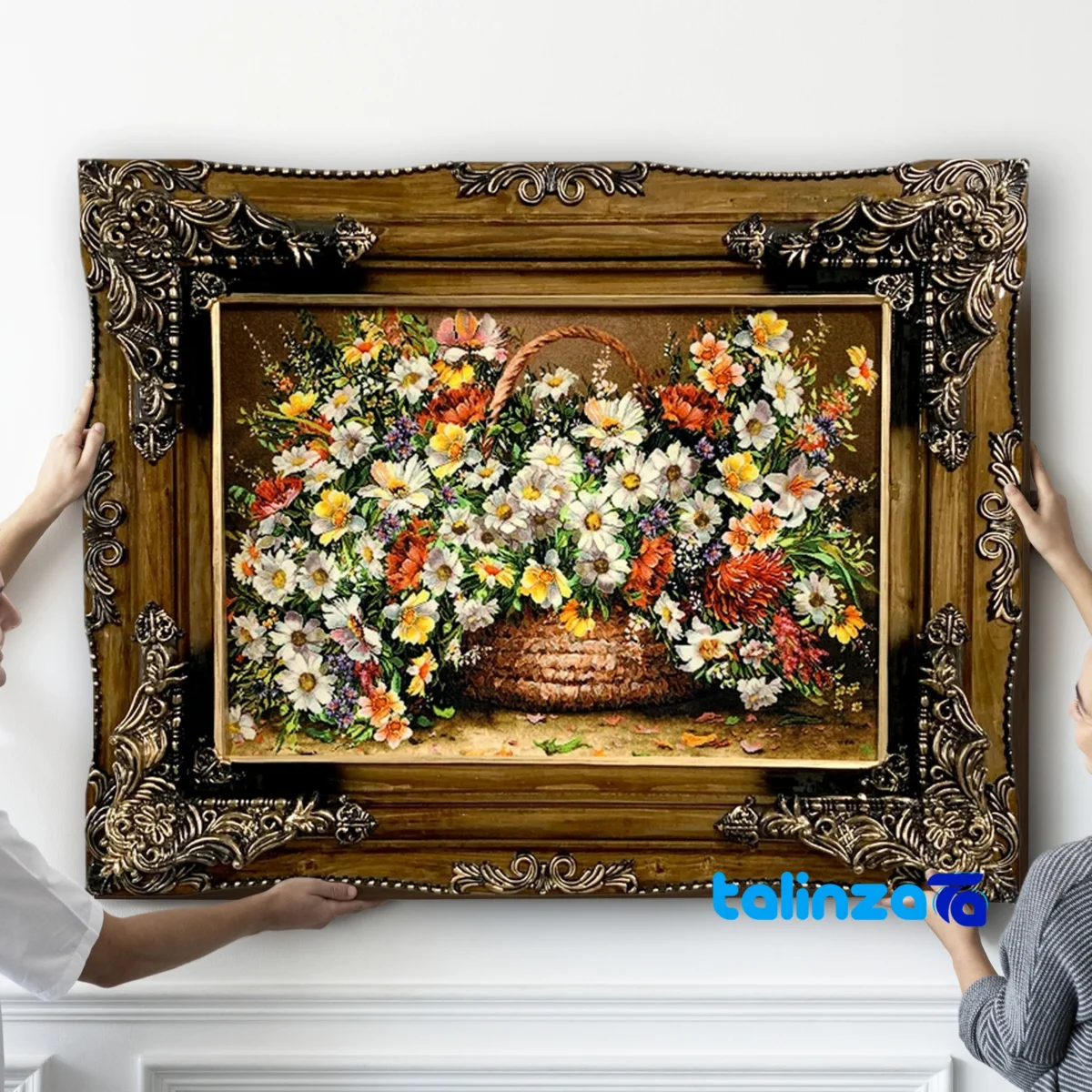 Carpet Wall Art - Top view pattern and color tone