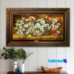 Machine-Woven Carpet Wall Art - Top view pattern and color tone