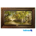 Machine-Woven Carpet Wall Art - Top view pattern and color tone
