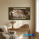 machine-woven tapestry - Top view pattern and color tone