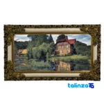 machine-woven carpet wall art - Top view pattern and color tone