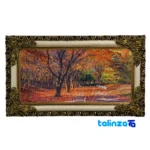 machine-woven tapestry - Top view pattern and color tone