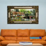 Carpet Wall Art - Top view pattern and color tone