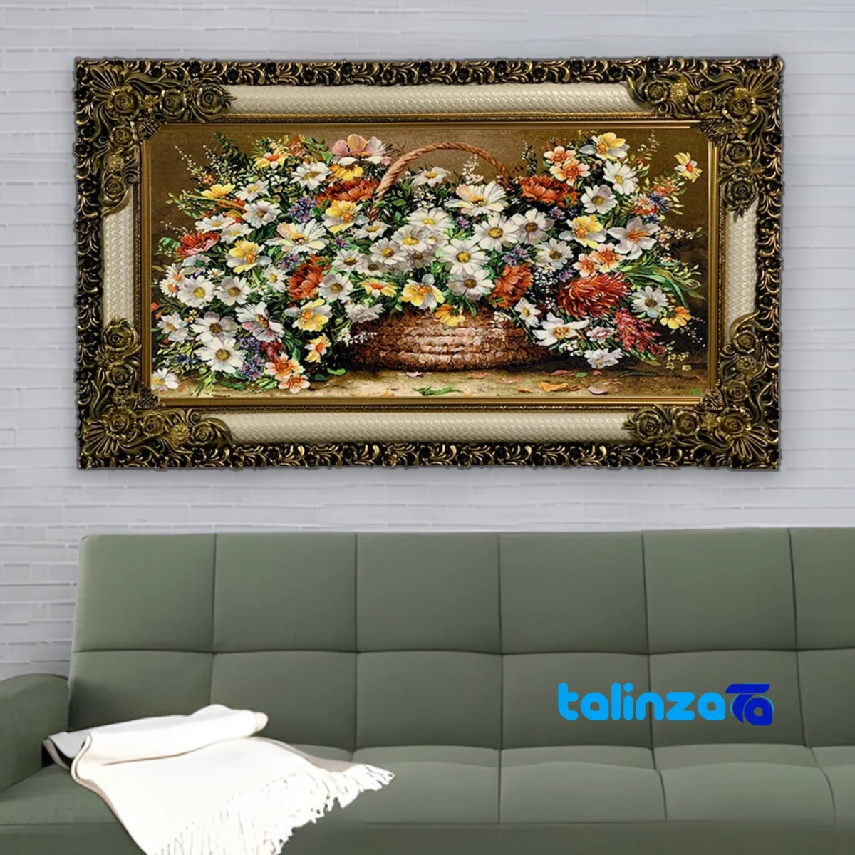 Carpet Wall Art - Top view pattern and color tone