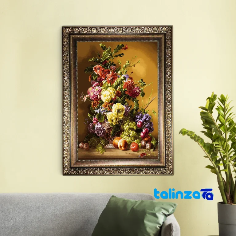 Machine-Woven Carpet Wall Art - Top view pattern and color tone