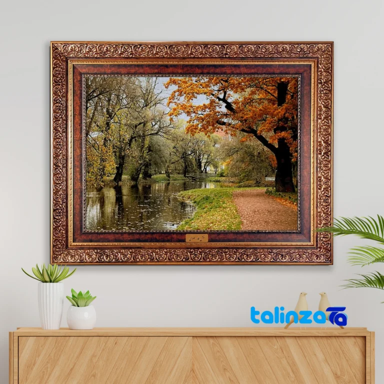 Machine-Woven Carpet Wall Art - Top view pattern and color tone