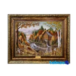 Machine-Woven Carpet Wall Art - Top view pattern and color tone