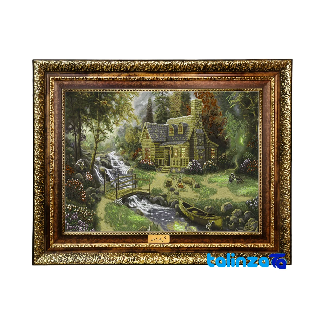 Machine-Woven Carpet Wall Art - Top view pattern and color tone