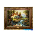 Machine-Woven Carpet Wall Art - Top view pattern and color tone