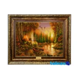 Machine-Woven Carpet Wall Art - Top view pattern and color tone