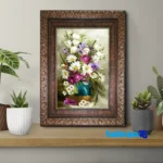 Machine-Woven Tapestry - Top view pattern and color tone