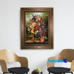 Machine-Woven Tapestry - Top view pattern and color tone