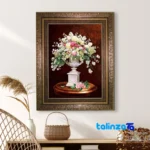Machine-Woven Tapestry - Top view pattern and color tone