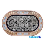 handmade copper engraved wall artwork - Front view design and key details