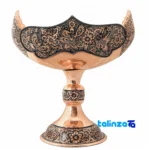copper serving bowl - Front view design and key details