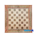handmade marquetry chessboard - Front view cut and waistband design