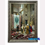 realist oil painting canvas - Top view pattern and color tone