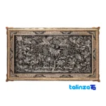 copper engraved wall panel - Front view design and key details