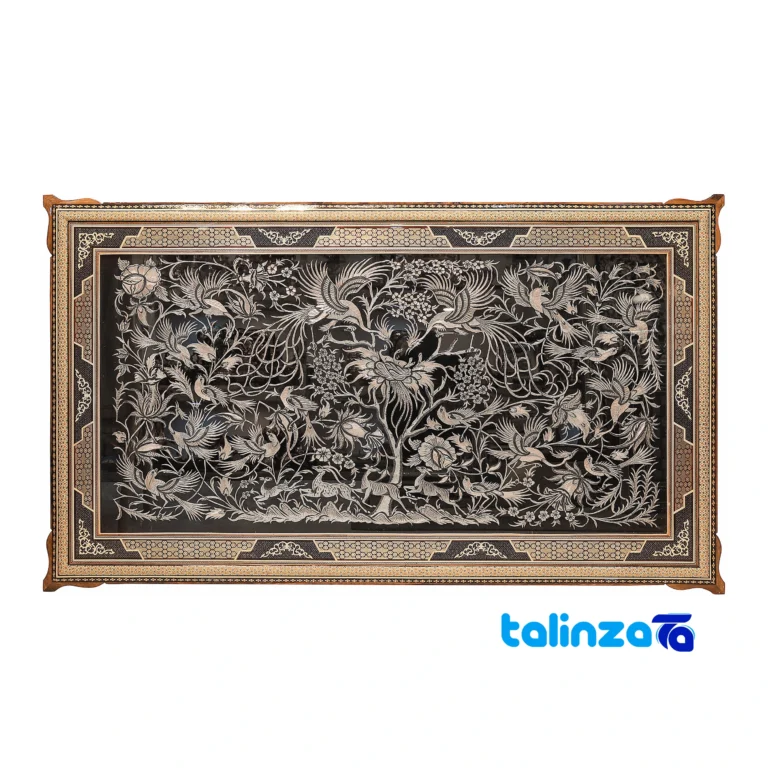 copper engraved wall panel - Front view design and key details