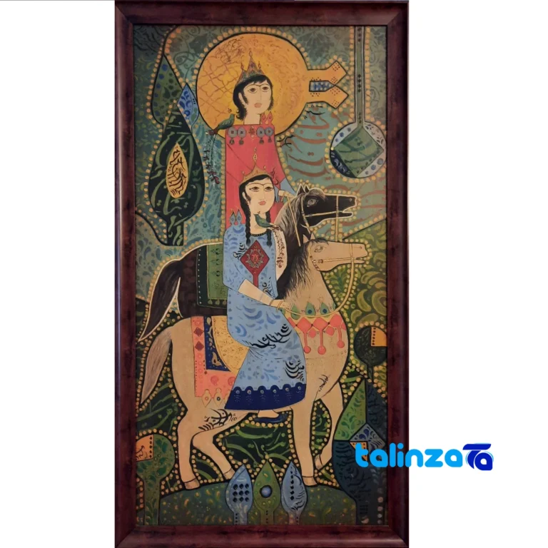 impressionist lovers painting - Front view design and key details