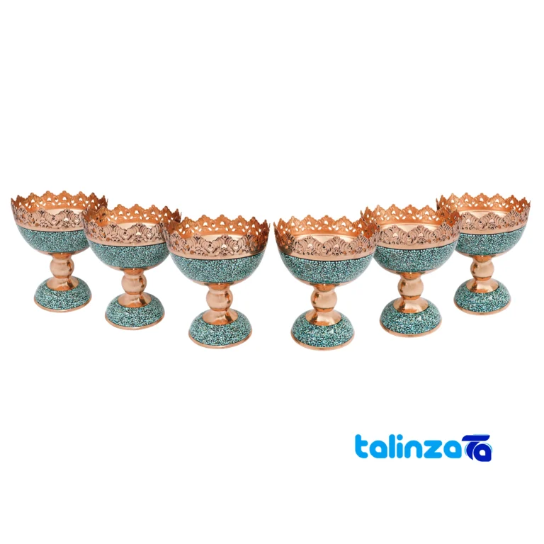 turquoise inlaid copper nut bowl set - Front view pack label and ingredients