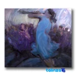 oil painting on canvas - Front view design and key details