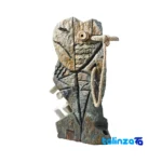 Soodagar stone statue - Front view design and key details