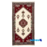 Si Persia Handwoven Runner Cream Design 84x157x2 cm and key details (Front view)