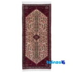 Full spread of Cypress Persian Handwoven Runner Rug Cream overall design layout